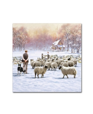 Trademark Global The Macneil Studio 'sheep Shepherd' Canvas Art In Multi