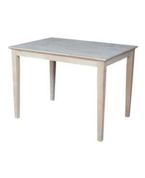 International Concepts Solid Wood Top Table