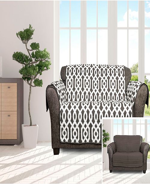 Duck River Textile Ashmont 92 X 75 Home Reversible Water Resistant Loveseat Cover Reviews Slipcovers Home Decor Macy S