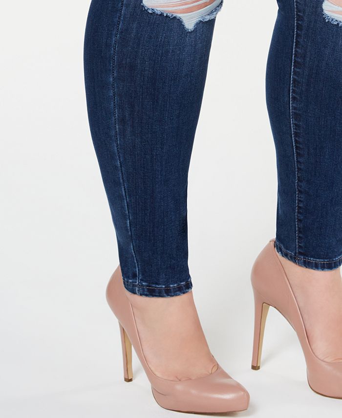 celebrity pink high rise ankle skinny