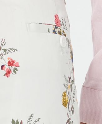INC International Concepts INC Men's Slim-Fit Floral Pants, Created for Macy's