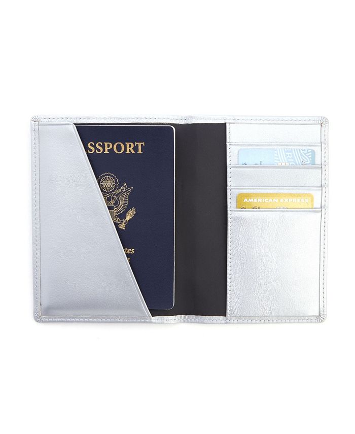 ROYCE New York RFID Blocking Leather Passport Wallet
