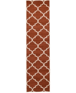 Bridgeport Home Arbor Arb3 Rust Red 2' 7in x 10' Runner Area Rug