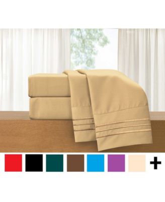 Luxury Soft Solid 6-Pc. Sheet Set, California King