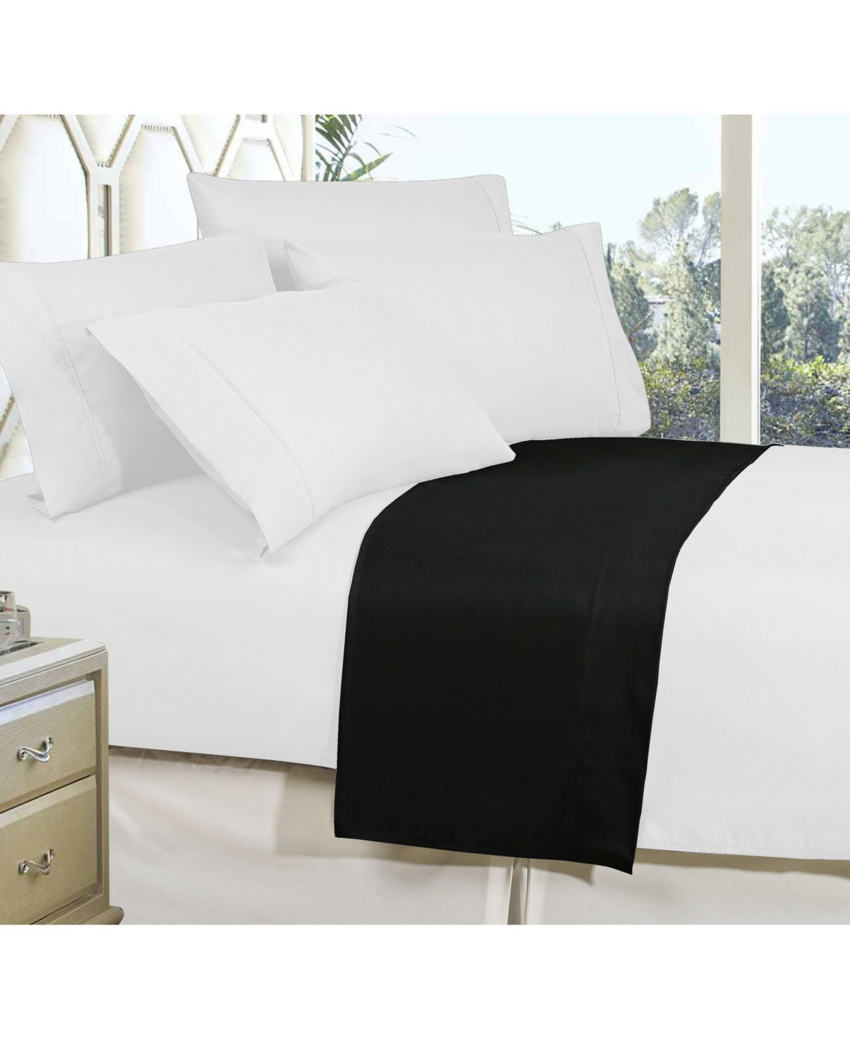 Elegant Comfort Silky Soft Flat Sheet