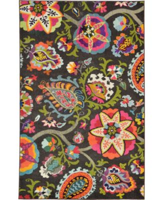 Bayshore Home Newwolf New1 Brown Rug - Macy's