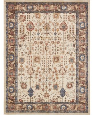 Bayshore Home Shangri Shg2 Area Rug Collection In Navy Blue