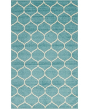 Bridgeport Home Plexity Plx2 Light Blue 5' x 8' Area Rug