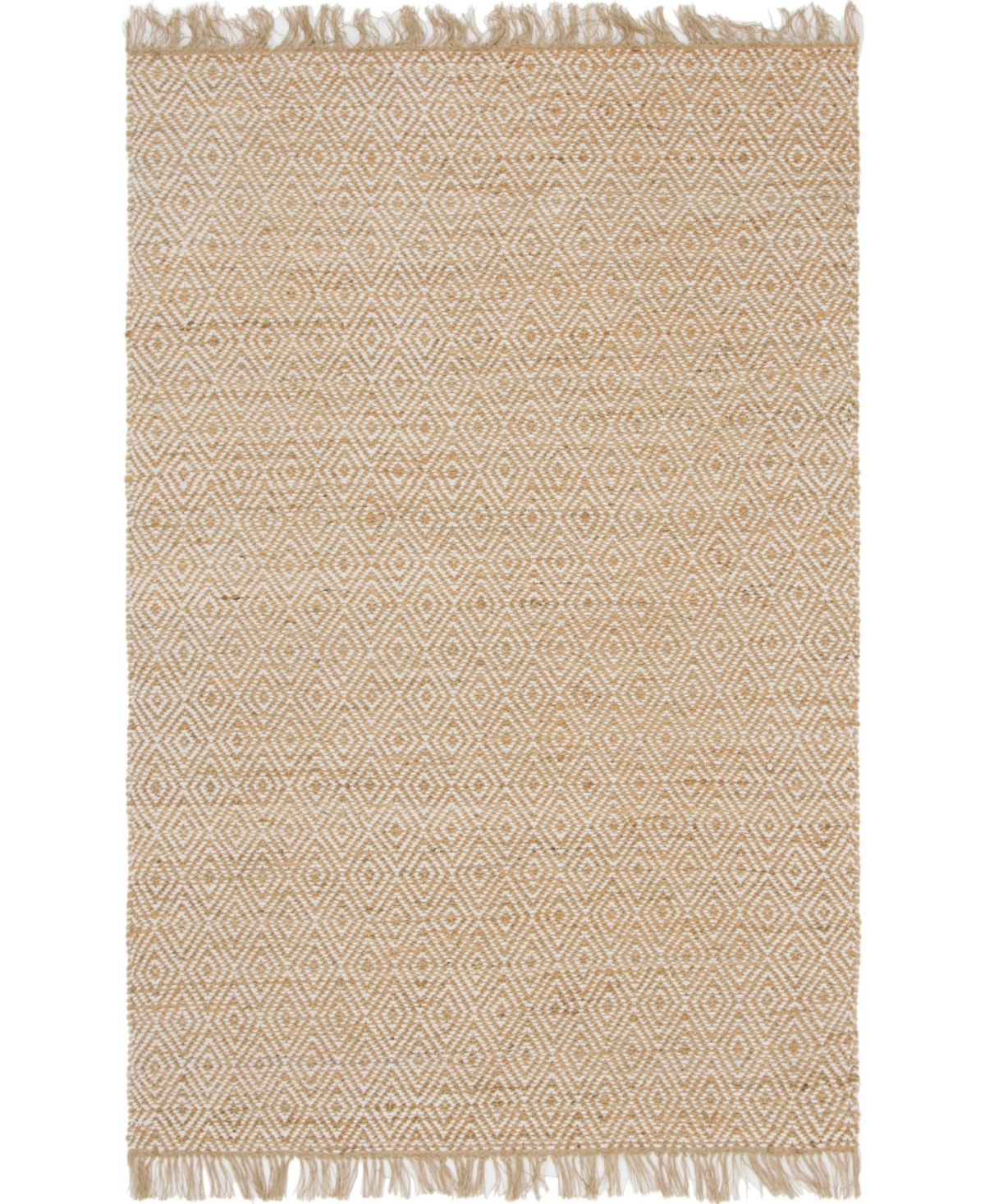 Bayshore Home Braided Tones Brt3 6' x 9' Area Rug - Natural/white