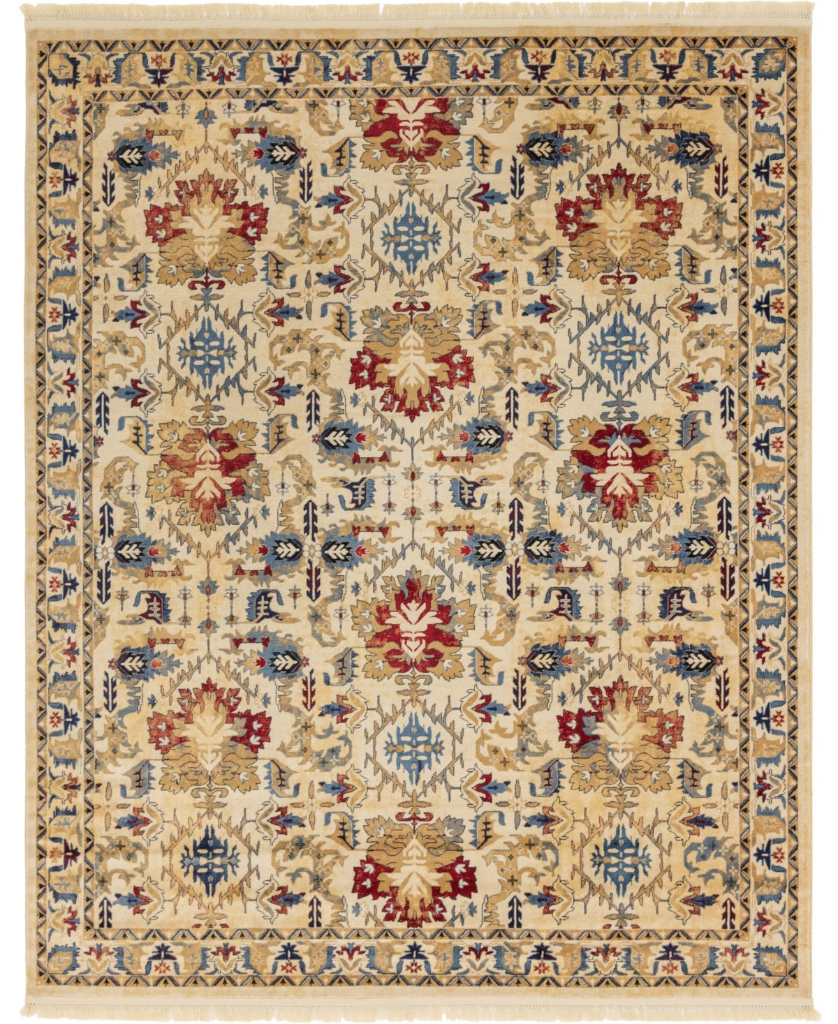 Bayshore Home Borough Bor1 8' x 10' Area Rug - Ivory