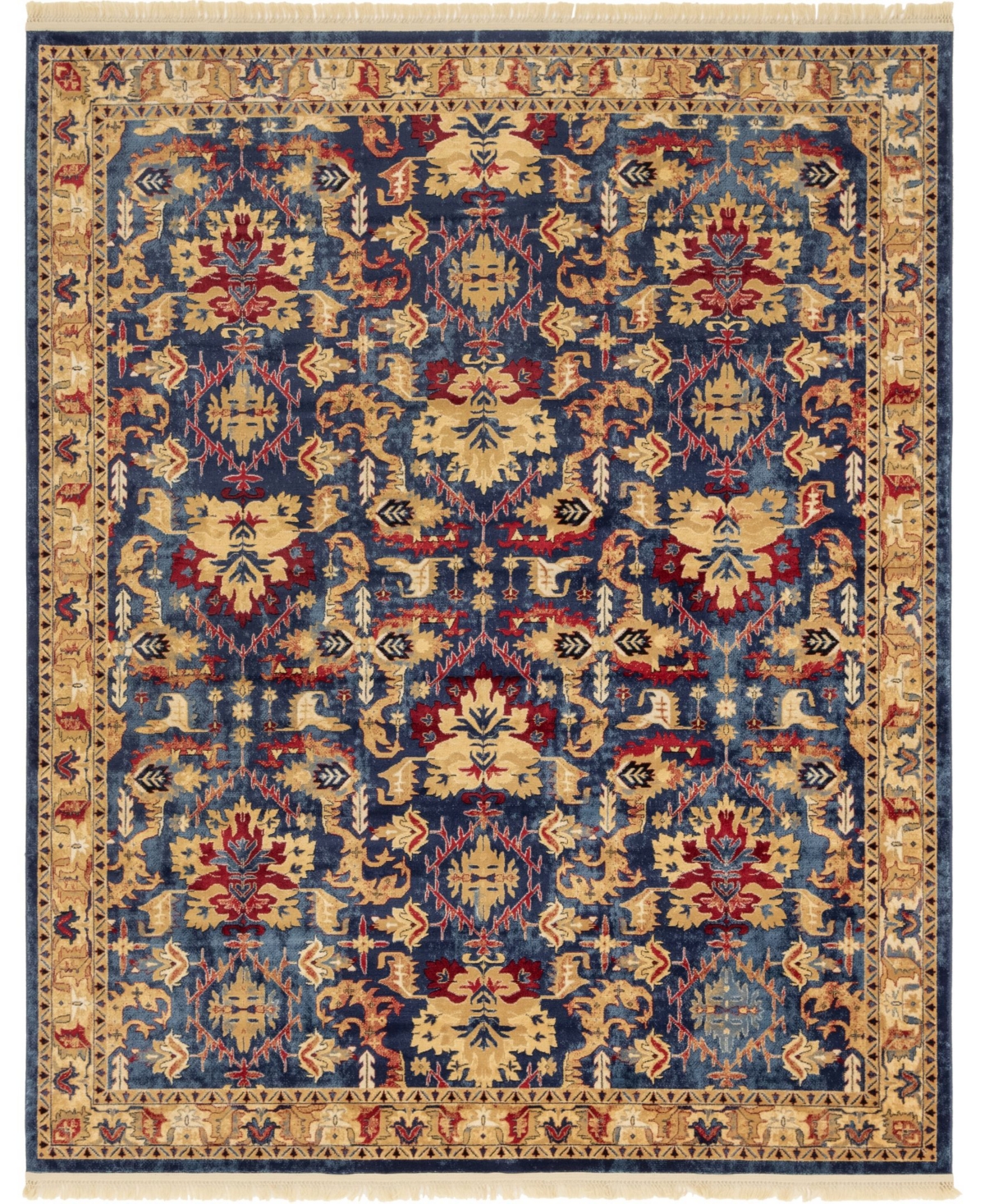 Bayshore Home Borough Bor1 8' x 10' Area Rug - Blue