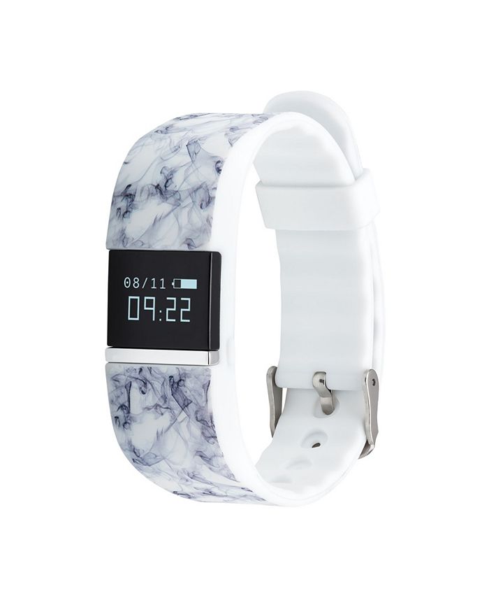 iTouch iFitness Activity Tracker with Navy and White Print Strap and