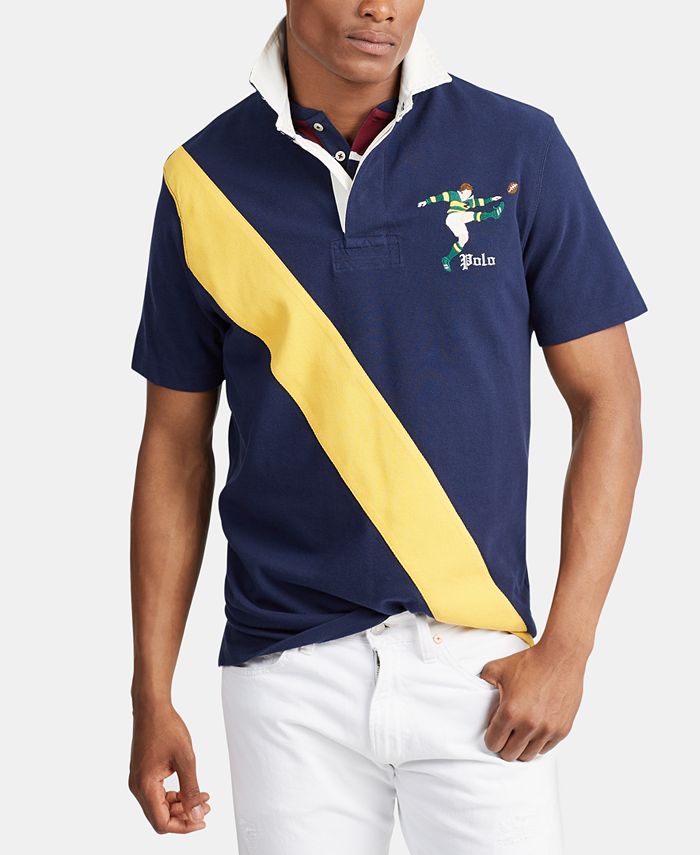 Polo Ralph Lauren Men's Stripe Rugby Polo Shirt - Macy's