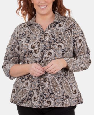 macys plus size tops