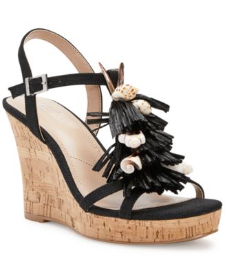 CHARLES by Charles David Lajolla Wedge Sandals - Macy's