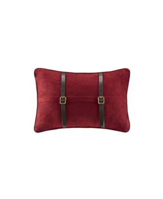 Woolrich - Ryland 12" x 18" Micro suede Oblong Pillow Red