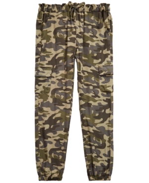 image of Epic Threads Big Girls Camo-Print Cargo Jogger Pants, Created for Macy-s