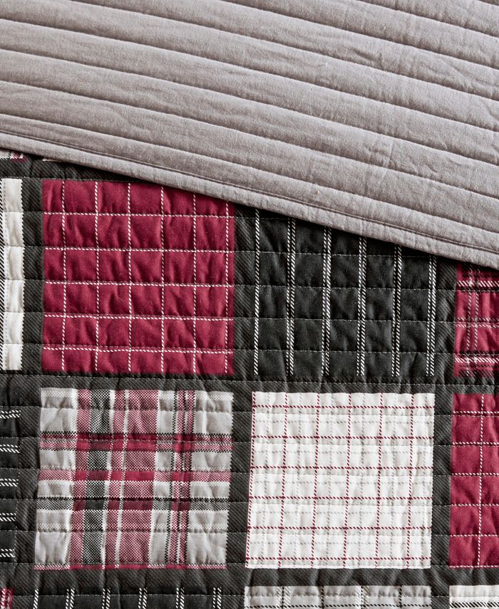 Woolrich Tulsa 50" x 70" Oversized Plaid Print Cotton Quilted Throw