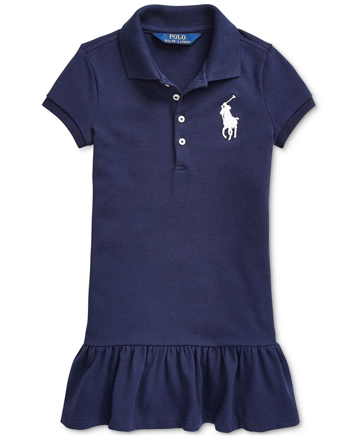 Polo Ralph Lauren Toddler Girls Short-Sleeve Big Pony Dress - Macy's