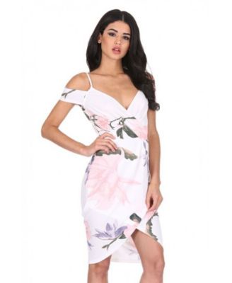 ax paris white floral dress