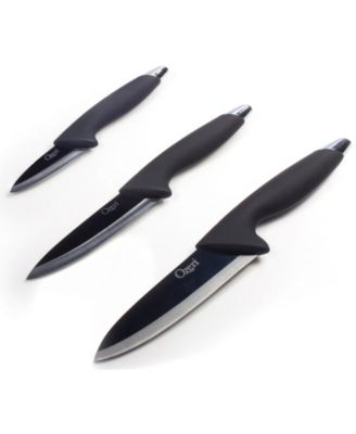 Elite Chef 3-Piece Black Ceramic Knife Set