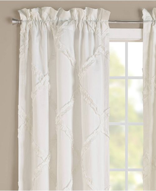 Laura Ashley Adelina White Pole Top Drapes Pair Reviews Window