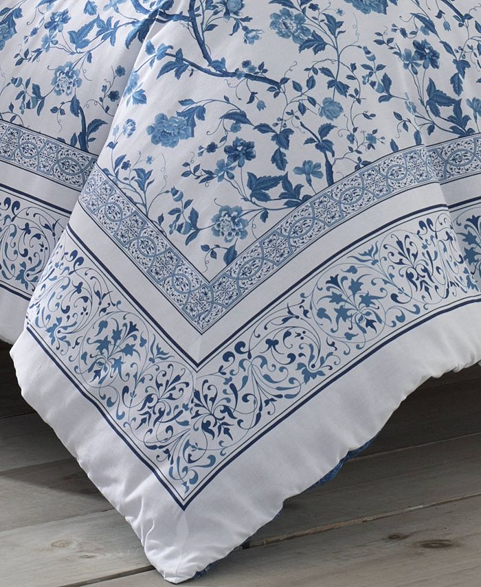 Laura Ashley Charlotte China Blue Duvet Set, Full/Queen & Reviews