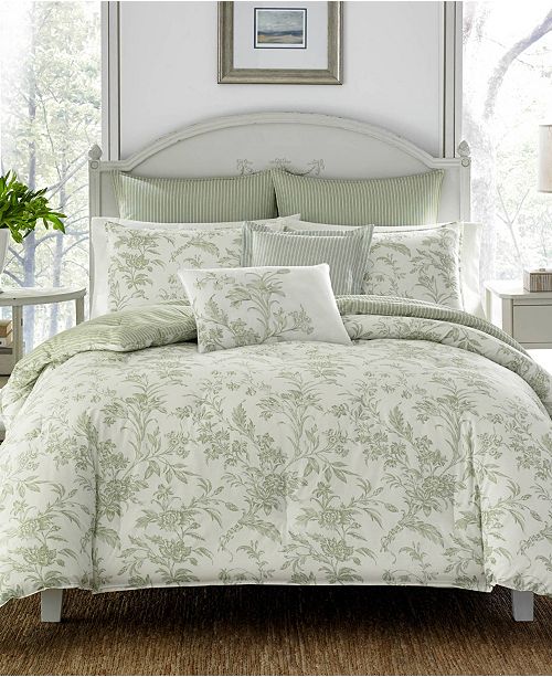 Laura Ashley Natalie Sage Duvet Set Full Queen Reviews Duvet