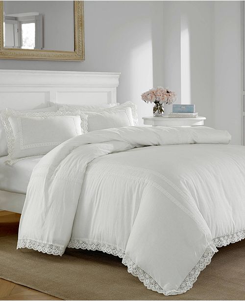 Laura Ashley Annabella White Comforter Set Full Queen Reviews