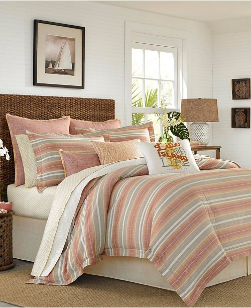 Tommy Bahama Home Tommy Bahama Sunrise Stripe King Comforter Set