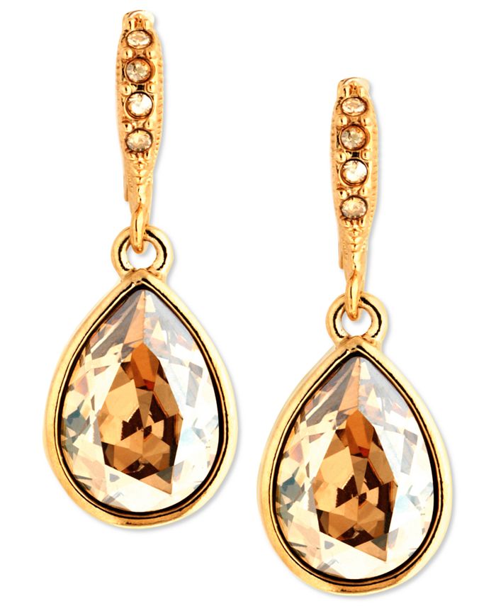 Givenchy - Earrings, Gold-Tone Golden Shadow Swarovski Element Drop Earrings