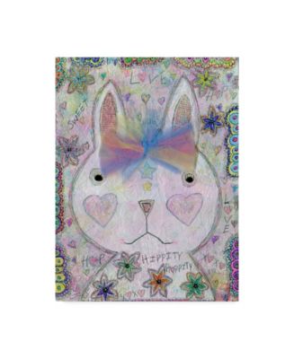Funked Up Art 'Sweet Bunny' Canvas Art - 14" x 19" - Macy's