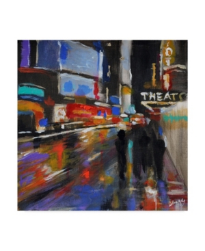 Trademark Global Solveiga 'broadway At Night' Canvas Art In Multi