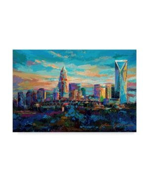 Trademark Global Jace D. Mctier 'the Queen City Charlotte North Carolina' Canvas Art In Multi