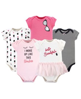 Baby Girls Treasure 5-Piece Bodysuit Collection