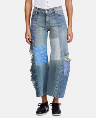 Free People - Cotton Patchwork Jeans