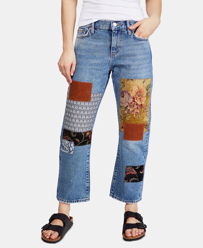 Free People Poppy Patch Ankle Jeans & Reviews - Jeans - Women - Macy's
