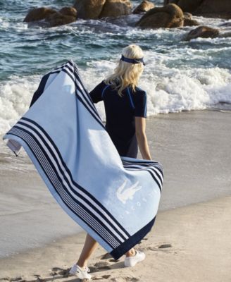 Oki Striped Cotton Beach Towel