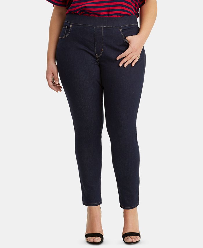 Levi's Trendy Plus Size Pull-On Jeggings & Reviews Jeans - Plus Sizes - Macy's
