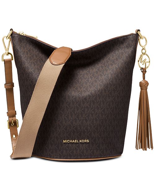 Michael Kors Brooke Signature Bucket Crossbody & Reviews - Handbags ...