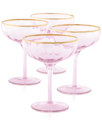 Blush Coupe Glasses, Set of 4, Created for Macy's