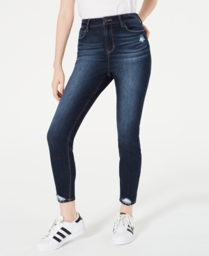 image of Vanilla Star Juniors- Ripped High-Rise Skinny Jeans
