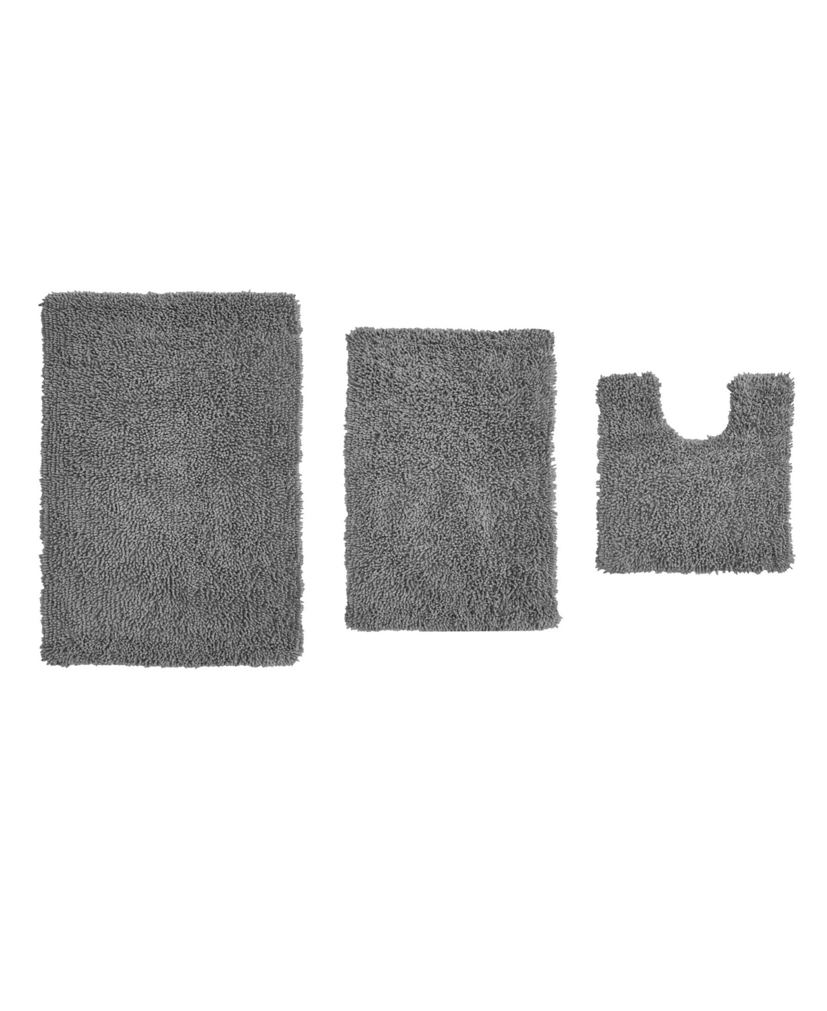 Shop Home Weavers Fantasia 3-pc. Bath Rug Set In Grey