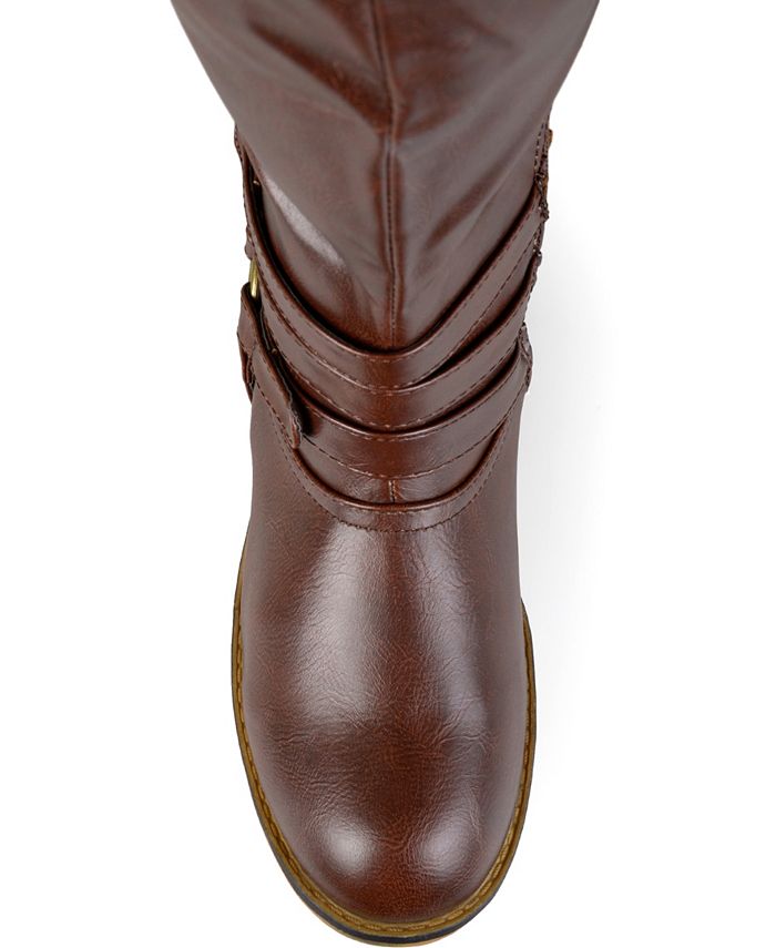 tan block heel ankle boot