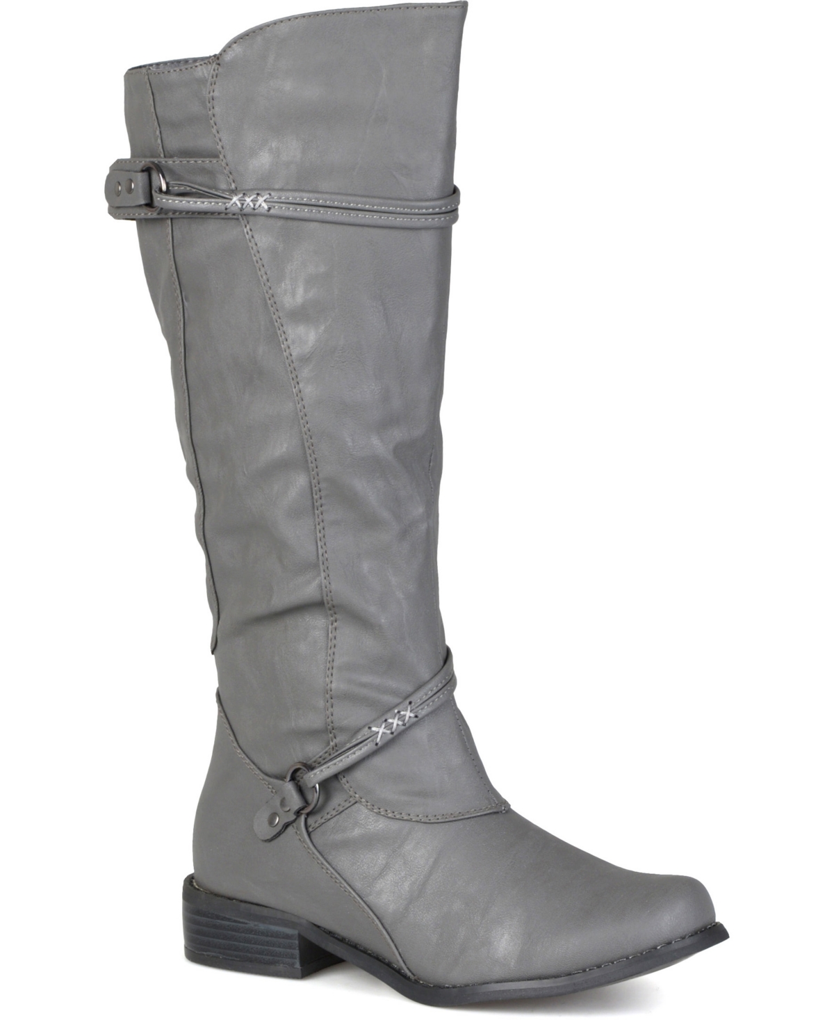 Journee Collection Women's Harley Rouched Knee High Boots