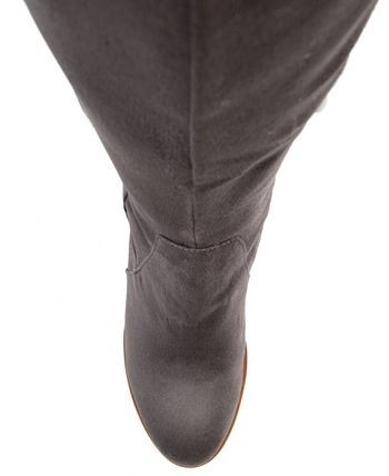 Journee Collection Women's Comfort Wide Calf Parrish Boot Black Size 10M