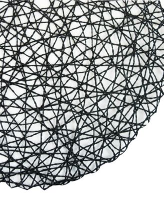 Woven Paper Round Placemat, Set of 6