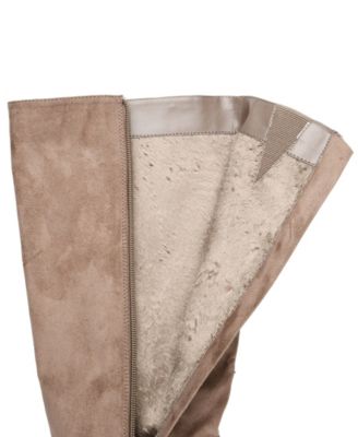 Women's Leeda Wide Calf Lace Up Detail Knee High Boots