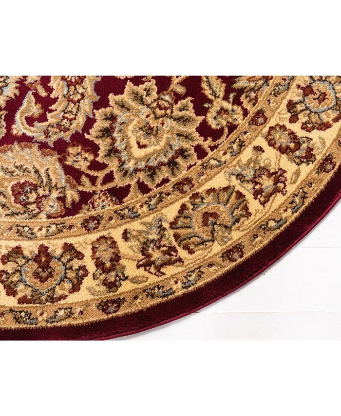 Bayshore Home Passage Psg9 Red 6' x 6' Round Area Rug - Macy's