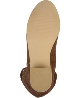 Women's Sanora Wide Calf Stacked Heel Mid Shaft Boots